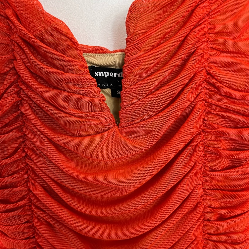 Superdown x Draya Michele Marlene Ruched Mini Dress Sz S - Picture 11 of 13
